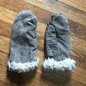 REAL SUEDE COZY MITTENS